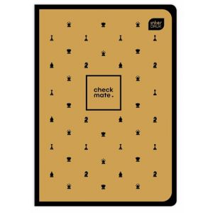 Zeszyt A5 32 kartki kratka Soft Touch Żółty Interdruk