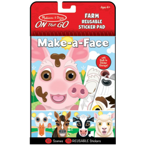 Naklejki wielorazowe Make-a-face Farma 40511 Melissa&Doug
