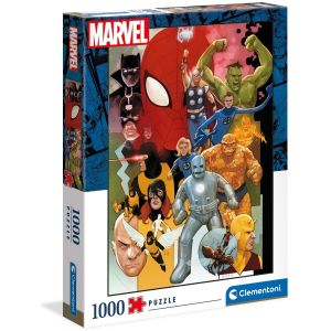 Puzzle 1000 elementów HQ Marvel 80 39612 Clementoni