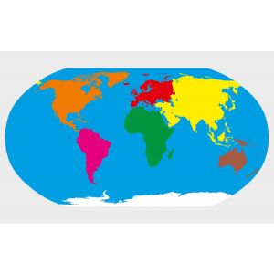 Mapa świata Montessori - podłogowa