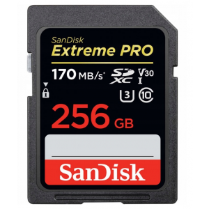 SanDisk Karta Extreme Pro SDXC 256GB 170/90 MB/s