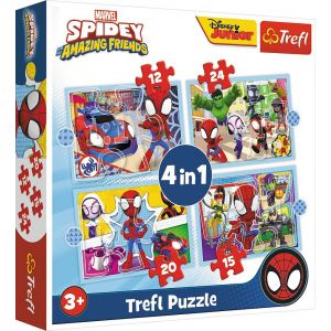 Puzzle 4w1 Ekipa Spidey'a 34611 Trefl