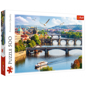 Puzzle 500 elementów Praga Czechy 37382 Trefl