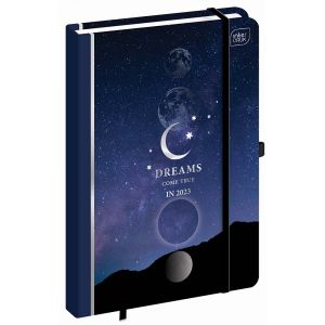 Kalendarz książkowy 2023 A5 192 strony Metallic Galaxy Interdruk