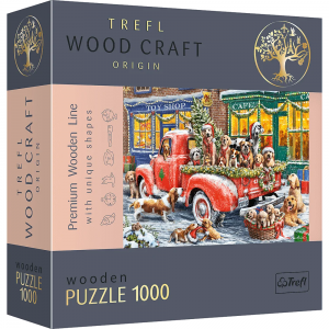 Drewniane puzzle 1000 elementów Pomocnicy Świętego Mikołaja 20170 Trefl