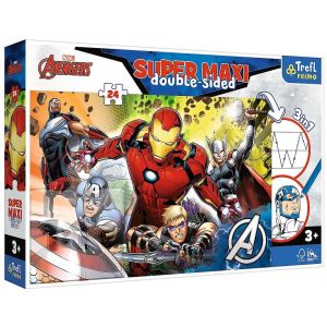 Dwustronne puzzle Super Maxi 24 elementy Silni Avengersi 41007 Trefl