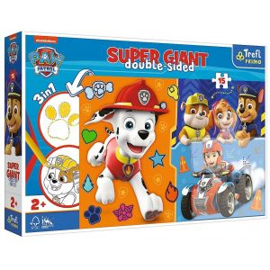 Dwustronne puzzle Super Giant 15 elementów Poznaj Psi Patrol 42001 Trefl