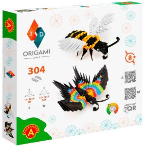 Zestaw kreatywny Origami 3D - 2w1 Motyl, Pszczoła 2566 Alexander