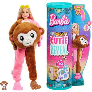 Barbie Cutie Reveal Dżungla Lalka Małpka HKR01 Mattel