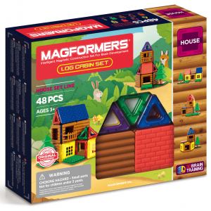 Klocki magnetyczne Log Cabin Set 48 elementów 005-705006 Magformers