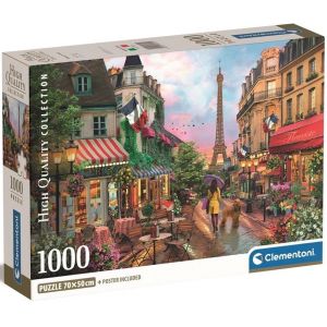 Puzzle 1000 elementów HQ Compact Kwiaty w Paryżu 39705 Clementoni