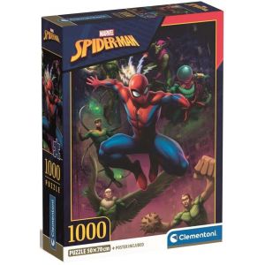 Puzzle 1000 elementów Compact Spiderman 39768 Clementoni