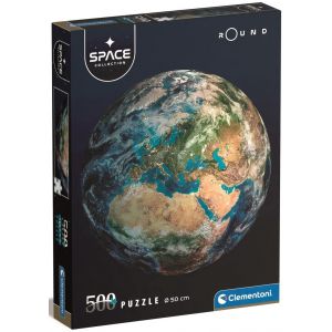 Puzzle 500 elementów okrągłe Space Collection Ziemia 35152 Clementoni