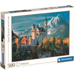 Puzzle 500 elementów HQ Zamek Neuschwanstein 35146 Clementoni