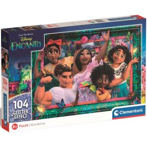 Puzzle z brokatem Glitter 104 elementy Disney Encanto 20348 Clementoni