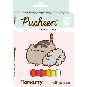 Flamastry 12 kolorów Pusheen