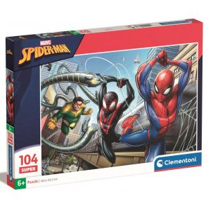 Puzzle Super 104 elementy Spiderman 25778 Clementoni