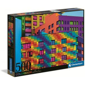 Puzzle 500 elementów ColorBoom Squares 35094 Clementoni
