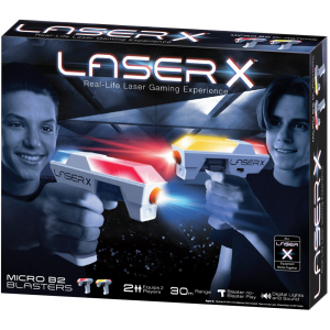 Laser X micro B2 Mikroblaster Pistolet na podczerwień Zestaw podwójny LAS87906 TM Toys