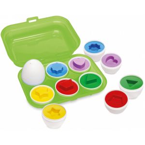 ABC Sorter kształtów i kolorów jajka w opakowaniu 6 sztuk 104010179 Simba
