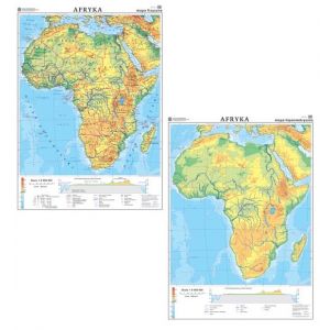 Afryka. Mapa ogólnogeograficzna / mapa do ćwiczeń