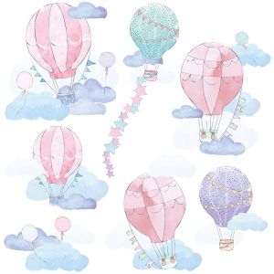 Naklejka ścienna – Balony różowe