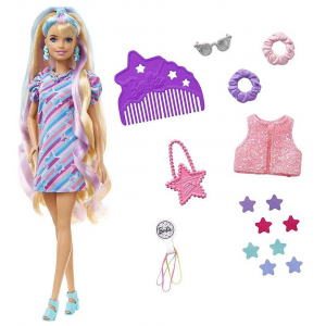 Lalka Barbie Totally Hair Odlotowe fryzury Gwiazdki HCM88 Mattel