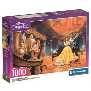 Puzzle 1000 elementów Compact Disney Princess 39854 Clementoni
