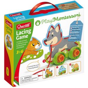 Wiązanka Montessori przeplatanka zwierzątka 040-0612 Quercetti