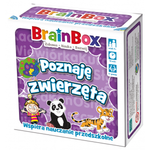 Gra edukacyjna BrainBox Poznaję zwierzęta Rebel