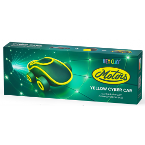 Hey Clay. Masa plastyczna Cyber Auto Żółte HCL20901 TM Toys
