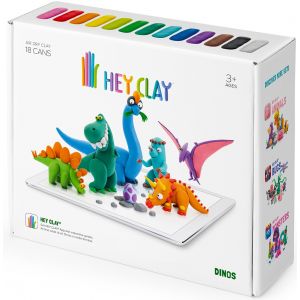 Hey Clay. Masa plastyczna Dinozaury HCLSE006 TM Toys