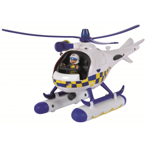 Strażak Sam Helikopter policyjny światło dźwięk 17 cm z figurkami 109252537038 Simba