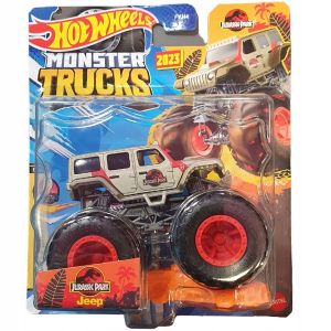 Hot Wheels Monster Trucks Jurassic Park Jeep 1:64 Mattel