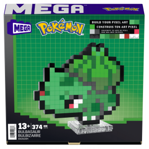 Mega Pokemon Pixel Bulbasaur do zbudowania HTH75 Mattel