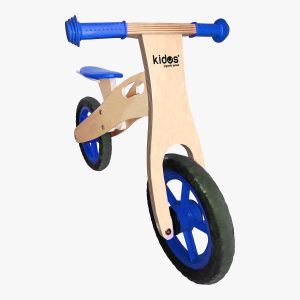 Sprytne zabawki. Drewniany rowerek biegowy niebieski
