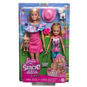 Lalki Barbie Stacie i Barbie 2-pak lalek HRM09 Mattel