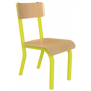 Krzesełko metalowe rozmiar 2 żółte