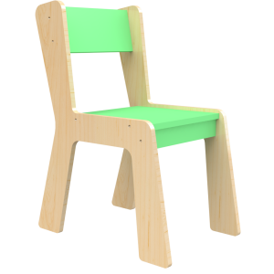 Krzesełko drewniane rozmiar 0 zielone
