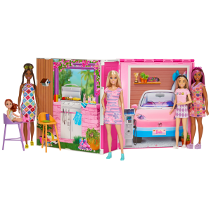 Przytulny domek dla lalek Barbie + lalka HRJ77 Mattel