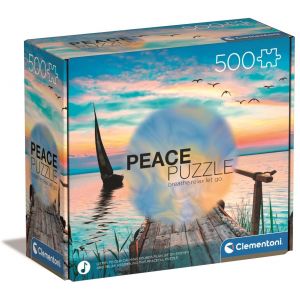 Puzzle 500 elementów Peace Collection Peaceful Wind 35121 Clementoni