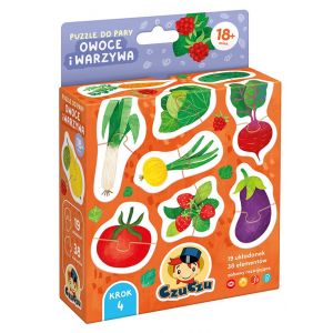 Puzzle do pary Owoce i warzywa 38 elementów CzuCzu