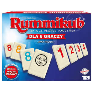 Gra Rummikub XP dla 6 graczy De Lux LMD1751 TM Toys