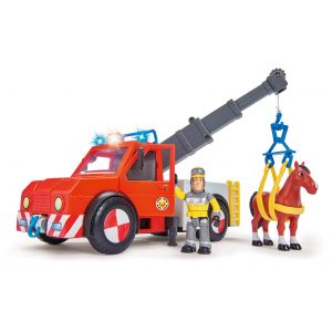 Strażak Sam Pojazd Phoenix z figurką i akcesoriami światło 23 cm 109252575038 Simba