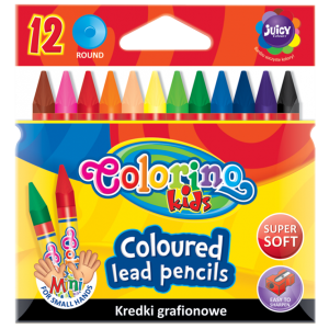 Kredki grafionowe 12 kolorów Colorino
