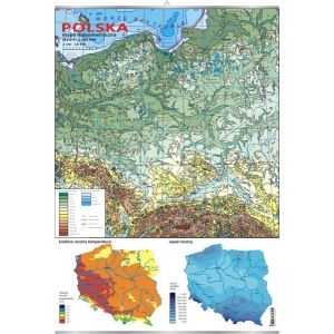 Hipsometryczna Mapa Polski - plansza dydaktyczna
