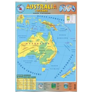 Mapa Australii - plansza dydaktyczna