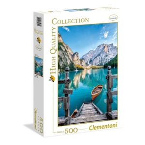 Puzzle 500 elementów HQ  Braies lake 35039 Clementoni