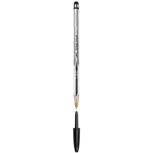Długopis Cristal Stylus czarny 1mm do ekranów dotykowych BIC