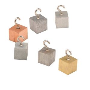 Bloki metali - 6 różnych, z zawieszkami